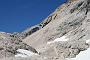  sněhová políčka pod Zugspitze a odstrašující pohled na lidské mravenečky cupitající suťovým polem k vrcholu